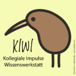KIWI-Banner: Kiwi-Vogel und Schriftzug "KIWI - Kollegiale Impulse, Wissenswerkstatt"