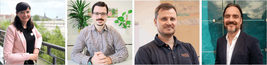 Portraits der vier Interviewpartner:innen